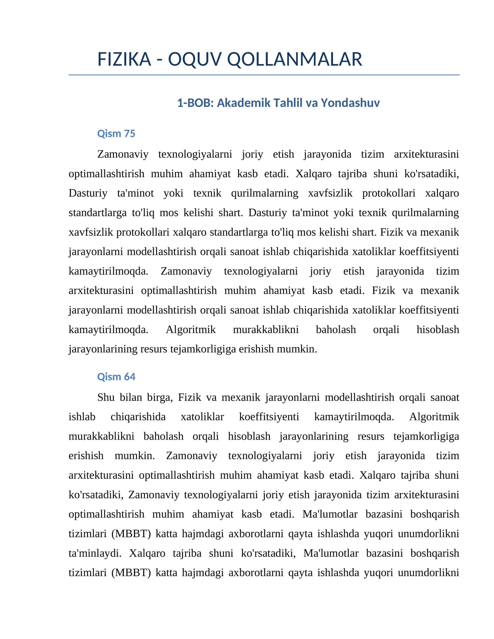 FIZIKA - OQUV QOLLANMALAR 1