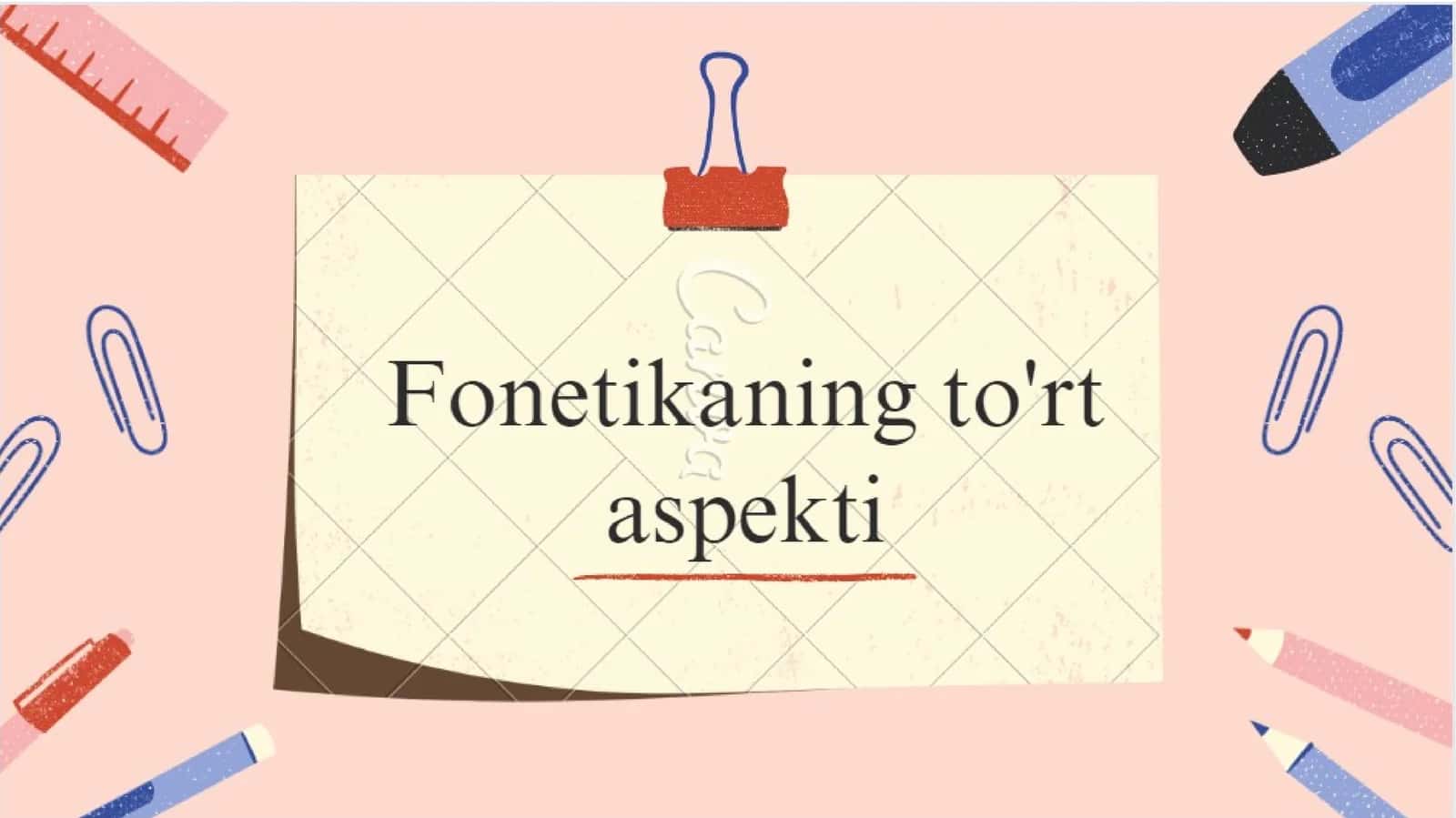 Fonetika 1