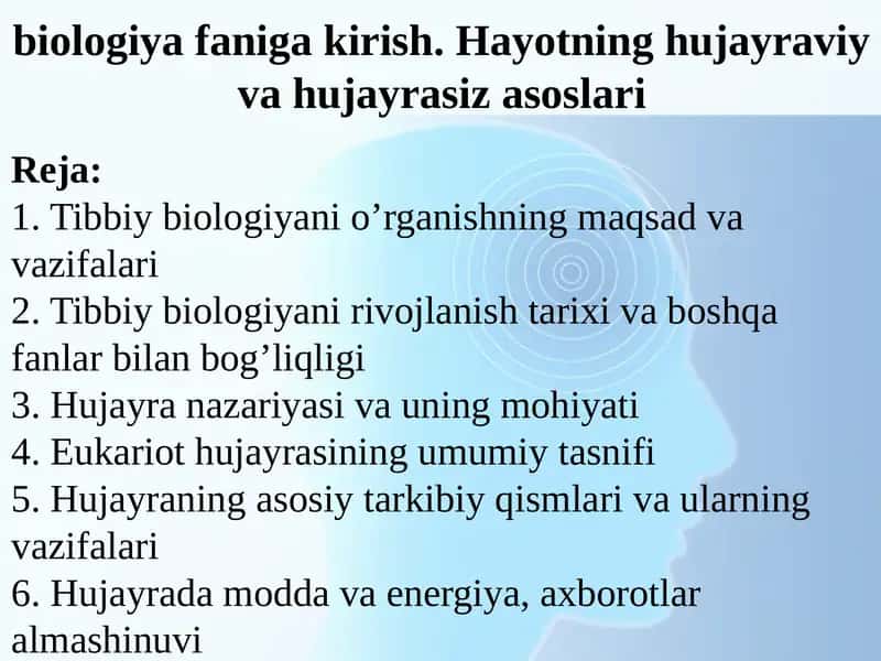 Biologiya faniga kirish 1