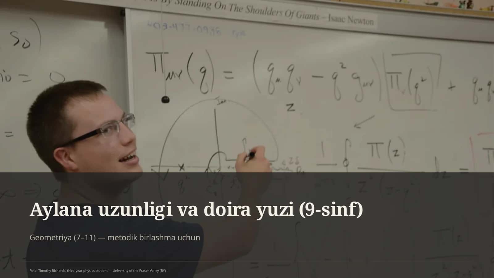 Aylana uzunligi va doira yuzi (9-sinf) 1