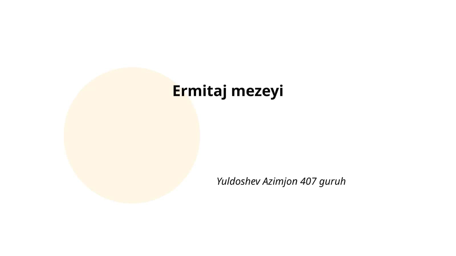 Ermitaj mezeyi 1