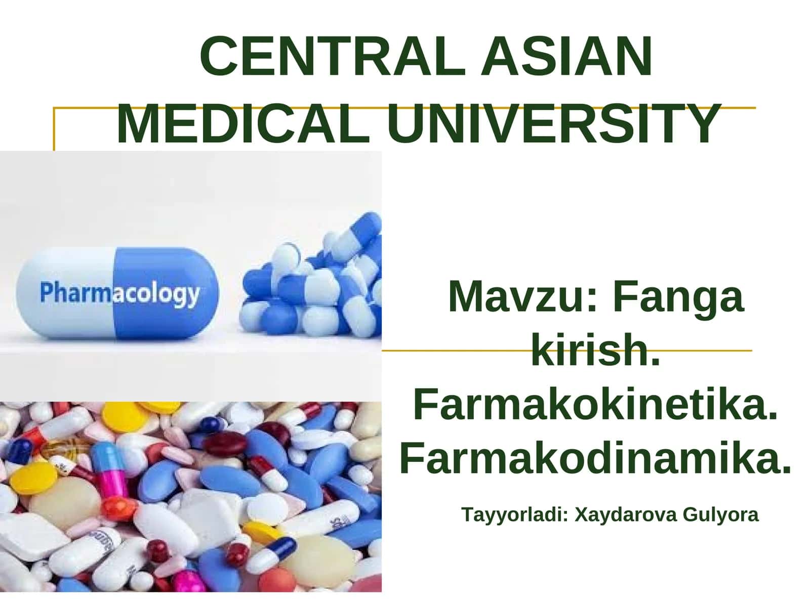 CENTRAL ASIAN MEDICAL UNIVERSITY 1
