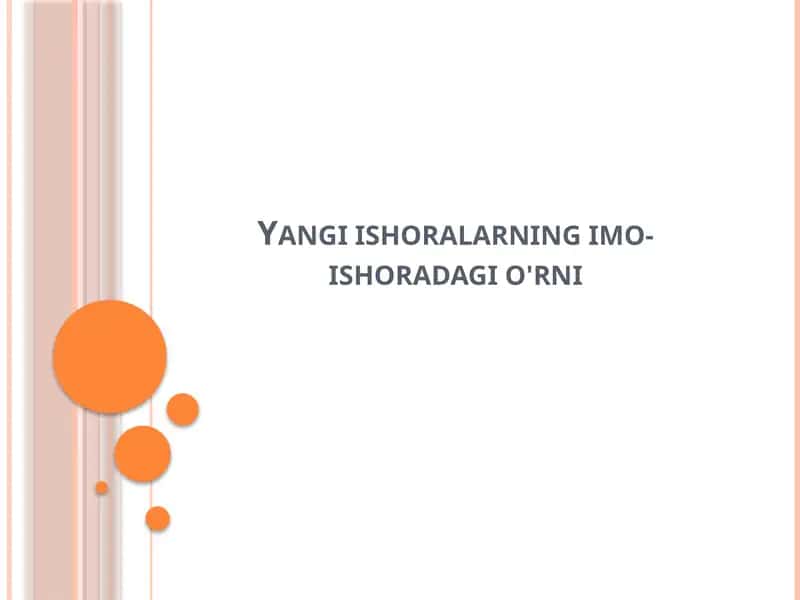 Yangiishoralarning imo-ishoradagio'rni 1
