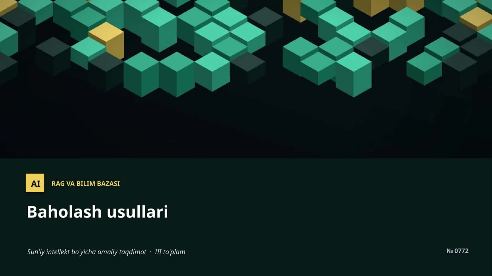 Baholash usullari 1