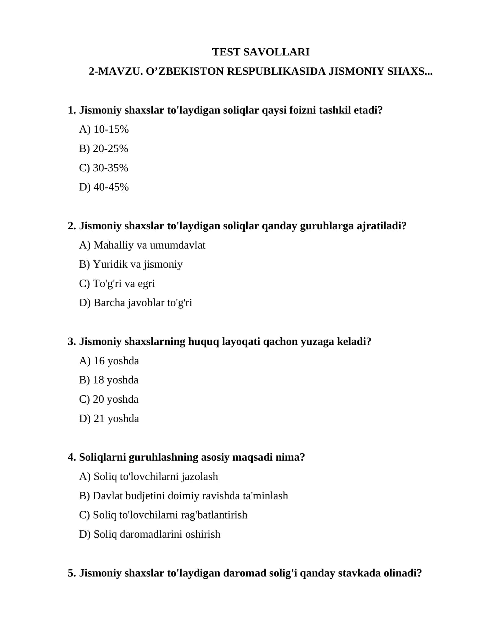O’ZBEKISTON RESPUBLIKASIDA JISMONIY SHAXS 1