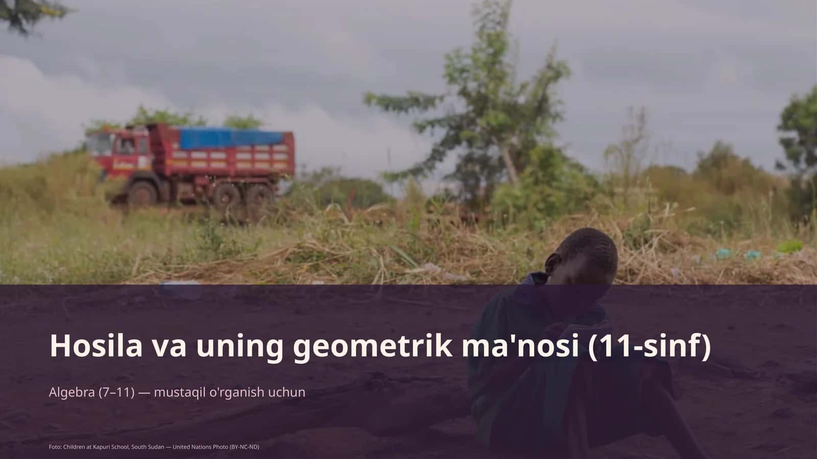Hosila va uning geometrik ma'nosi (11-sinf) 1