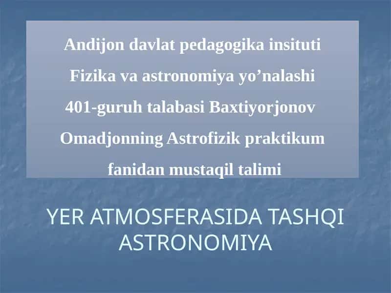 Astana va uning tuzilishi 1