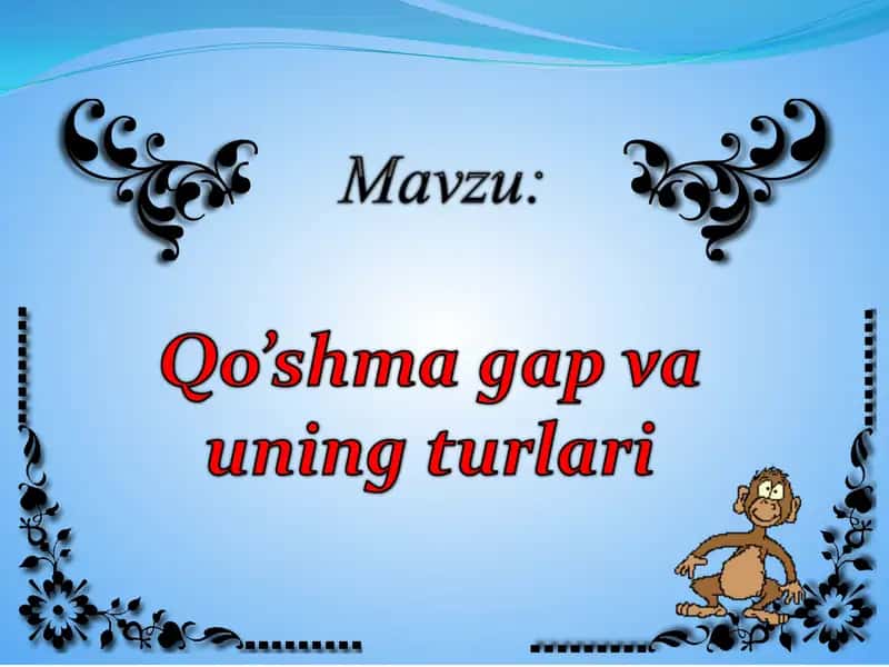 Qo’shma gaplar 1