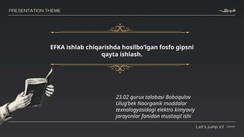 Fosfo gipsni qayta ishlash 1
