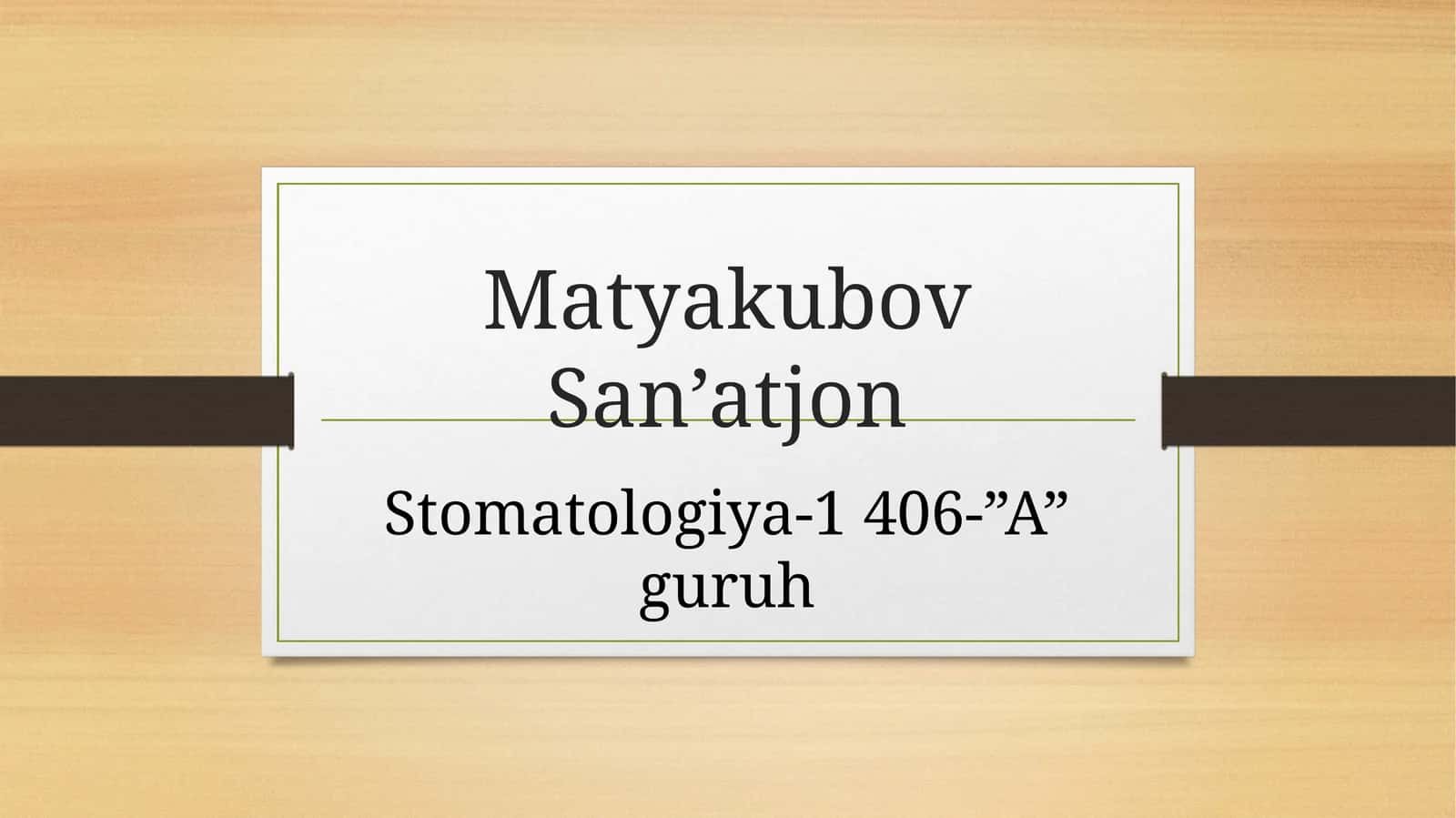 Bolalarda surunkali qaytalanuvchi aftoz stomatiti 1