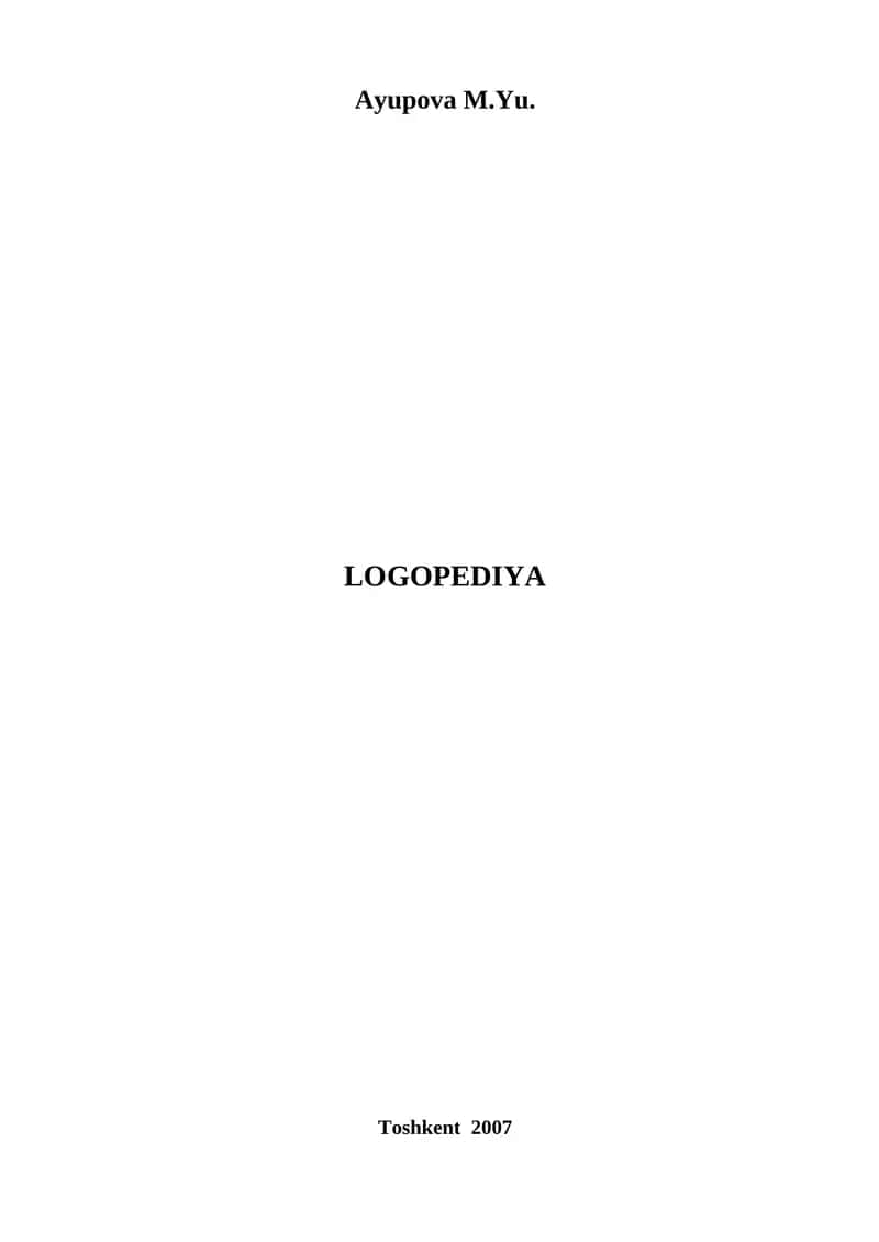 LOGOPEDIYA 1