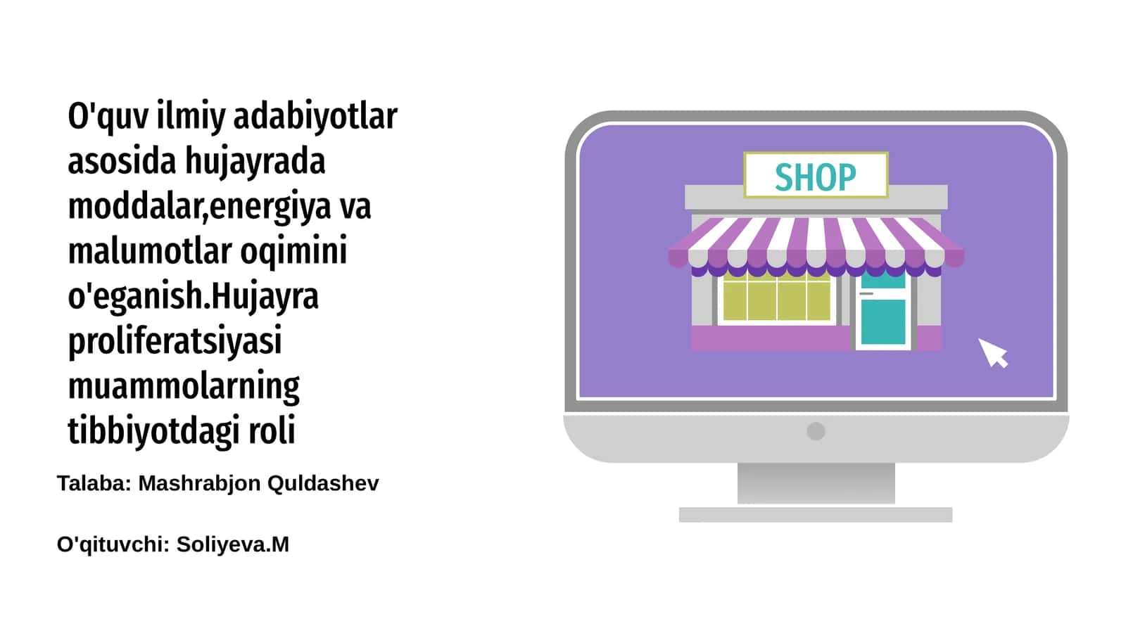 O'quv ilmiy adabiyotlar asosida hujayrada moddalar,energiya va malumotlar oqimini o'eganish 1