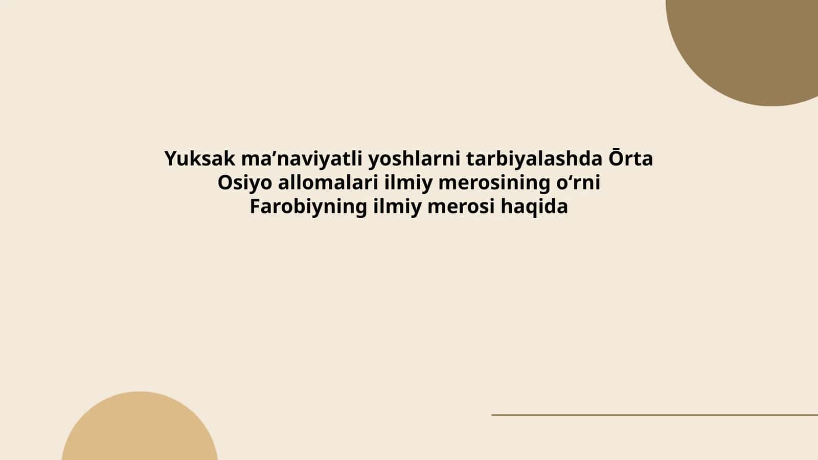 Farobiyning ilmiy merosi haqida 1