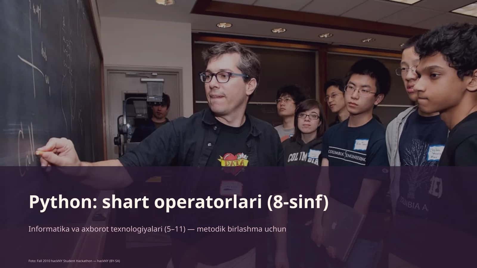 Python: shart operatorlari (8-sinf) 1