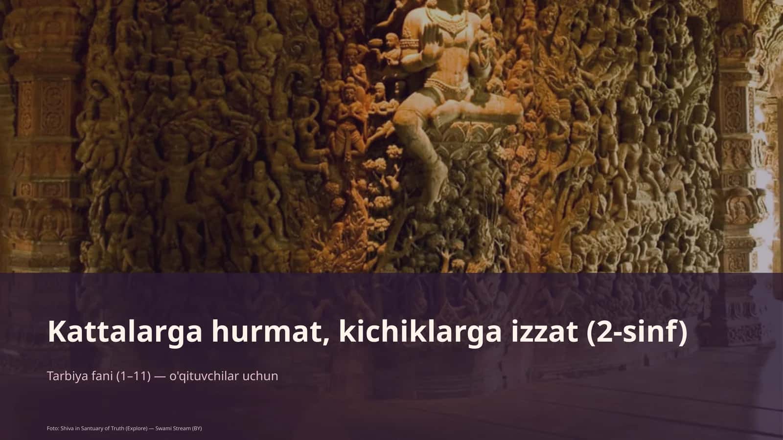 Kattalarga hurmat, kichiklarga izzat (2-sinf) 1