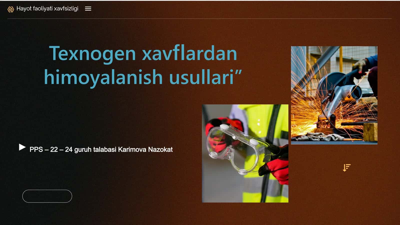 Texnogen xavflardan ximoyalanish 1