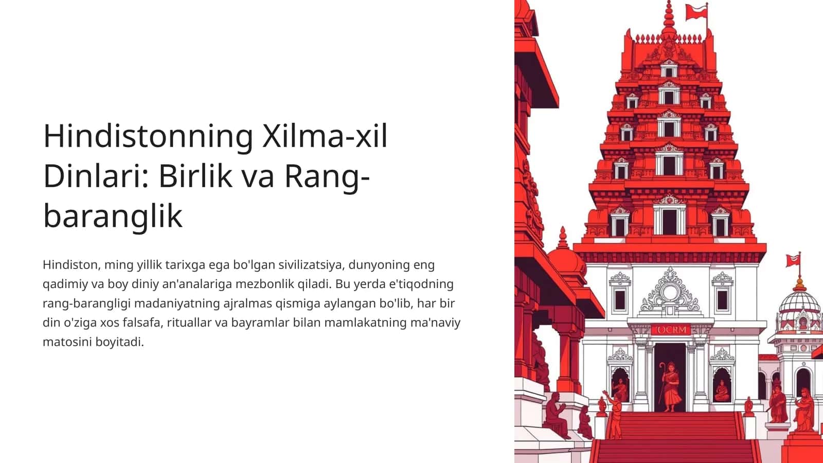 Hindistonning Xilma-xil Dinlari: Birlik va Rang-baranglik 1