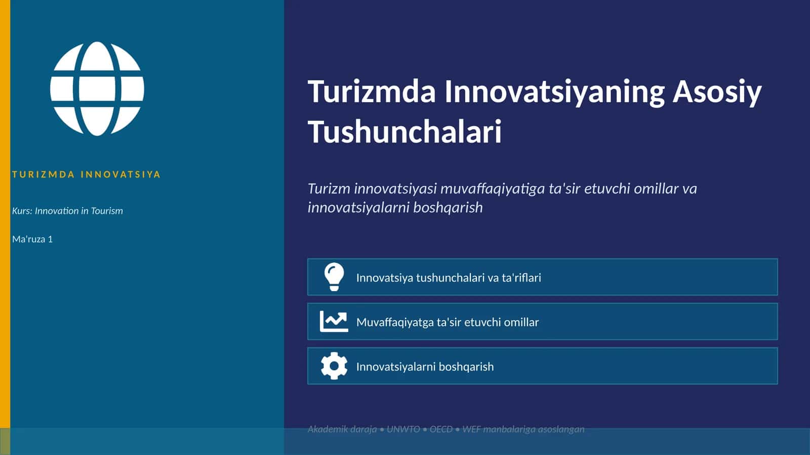 Turizmda INNOVATSIYA 1