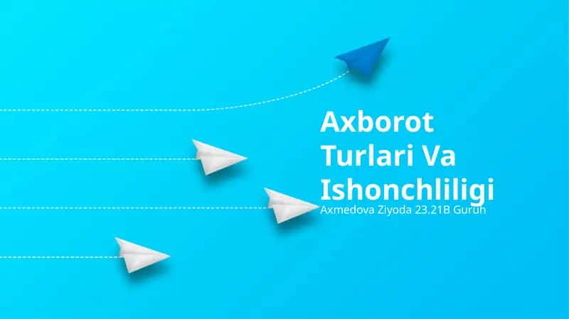 Axborot Turlari 1