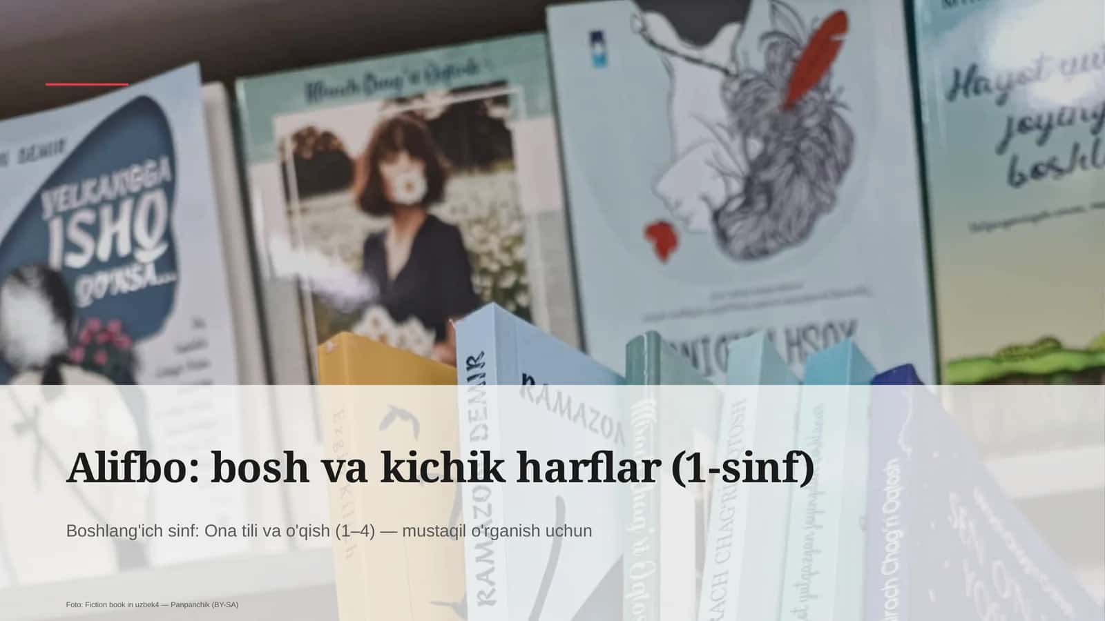 Alifbo: bosh va kichik harflar (1-sinf) 1