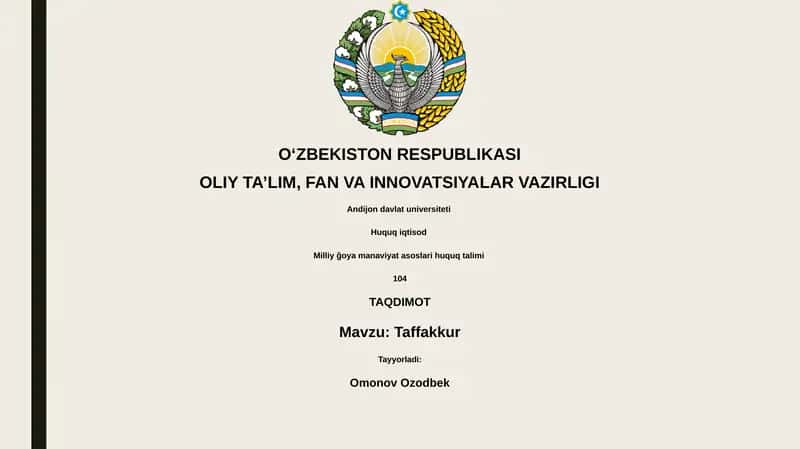 Tafakkur va Mulohaza: Farqi nimada? 1