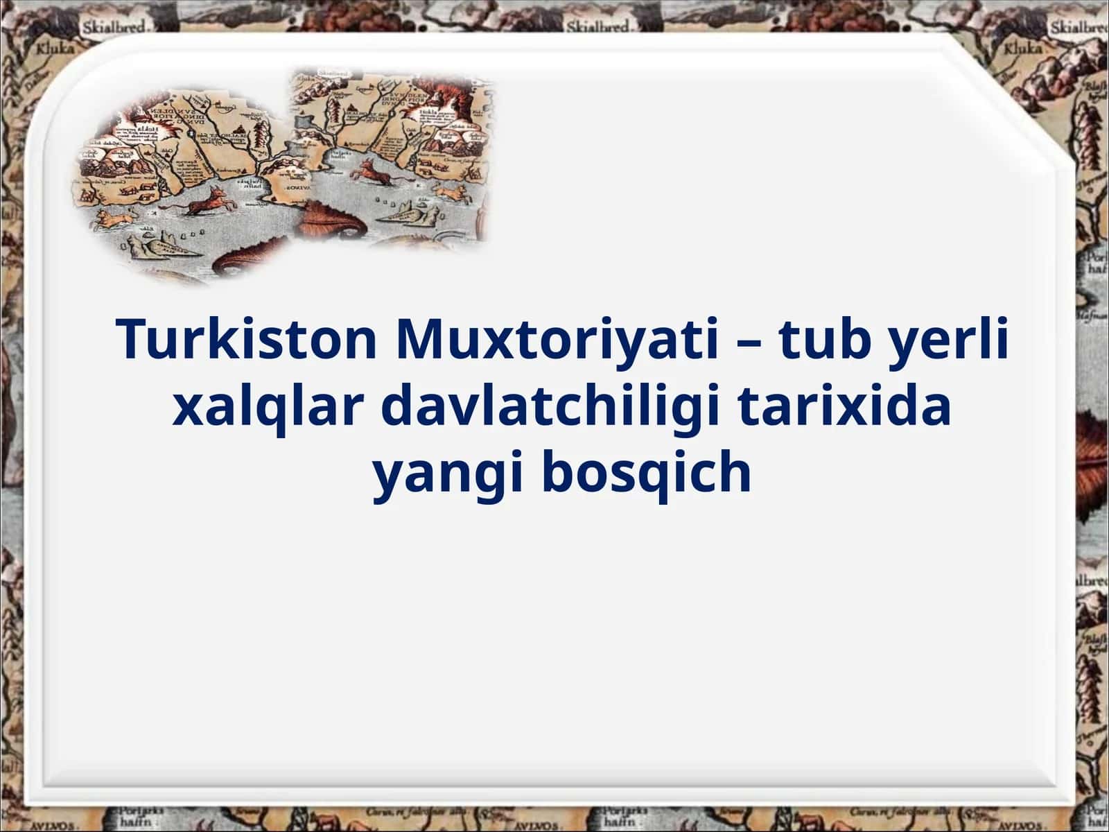 Turkiston Muxtoriyati – tubyerli xalqlar davlat chiligi tarixidagi boshqich 1