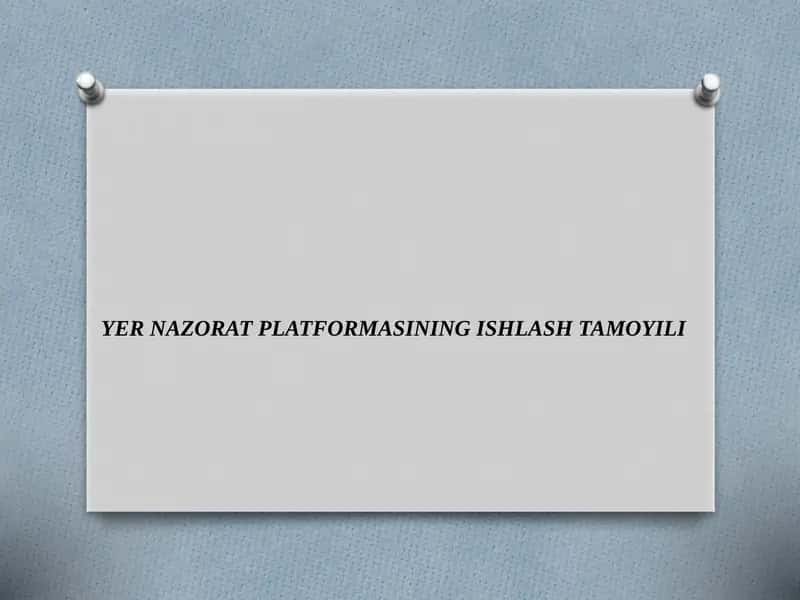 Yer nazorat platformasi 1
