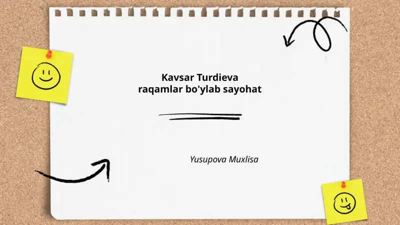 Raqamlar bo'ylab Sayohat 1