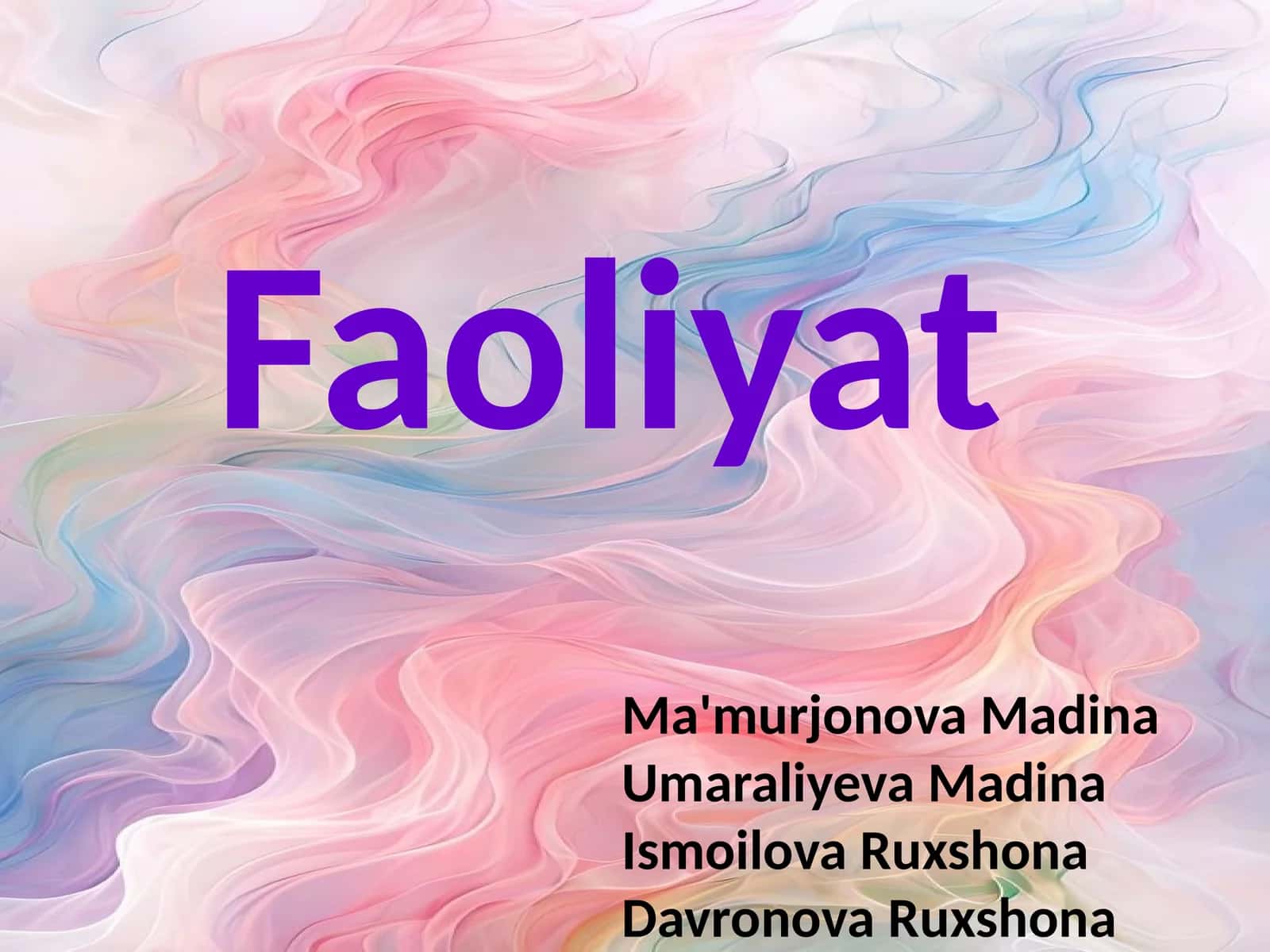 Faoliyat 1