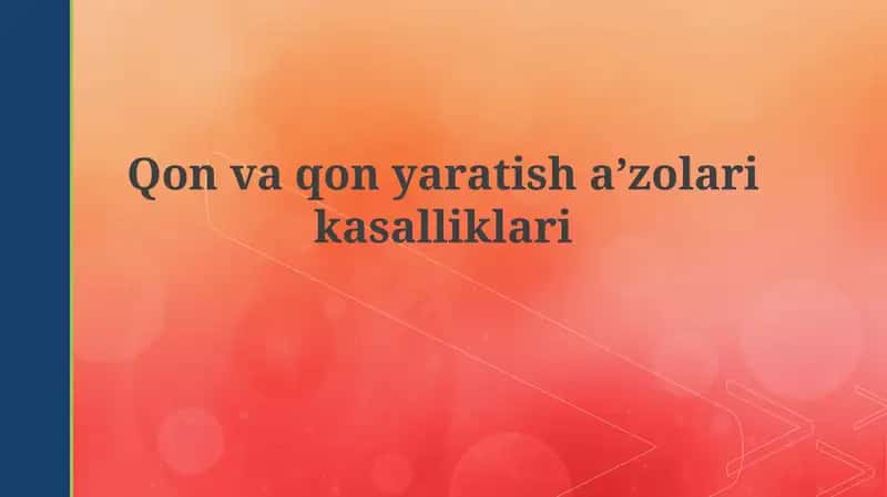Qon kasalliklari 1