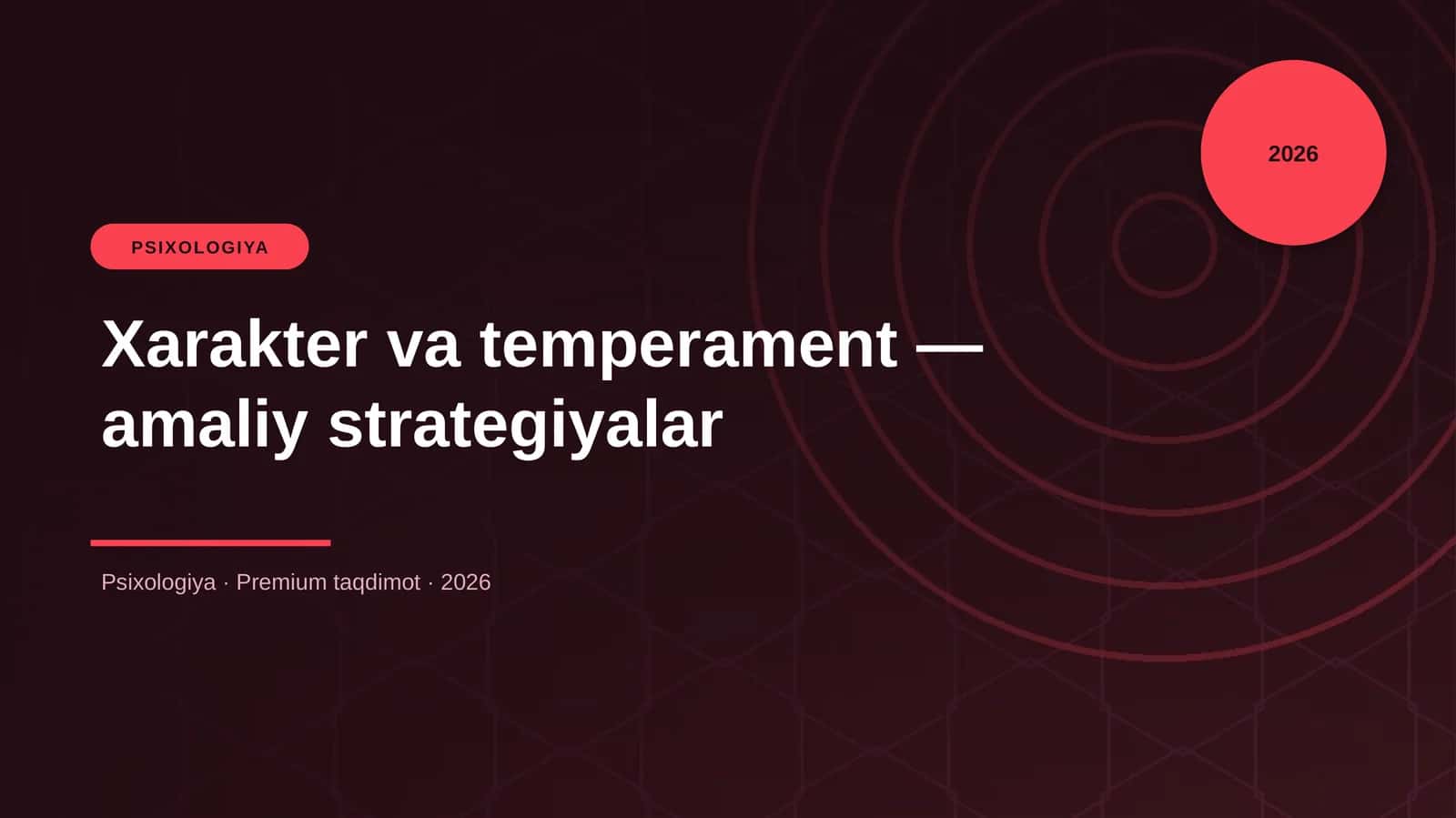 Xarakter va temperament — amaliy strategiyalar 1