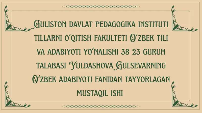 Layli va majnun dostonida ilohiy ishq mohiyati 1