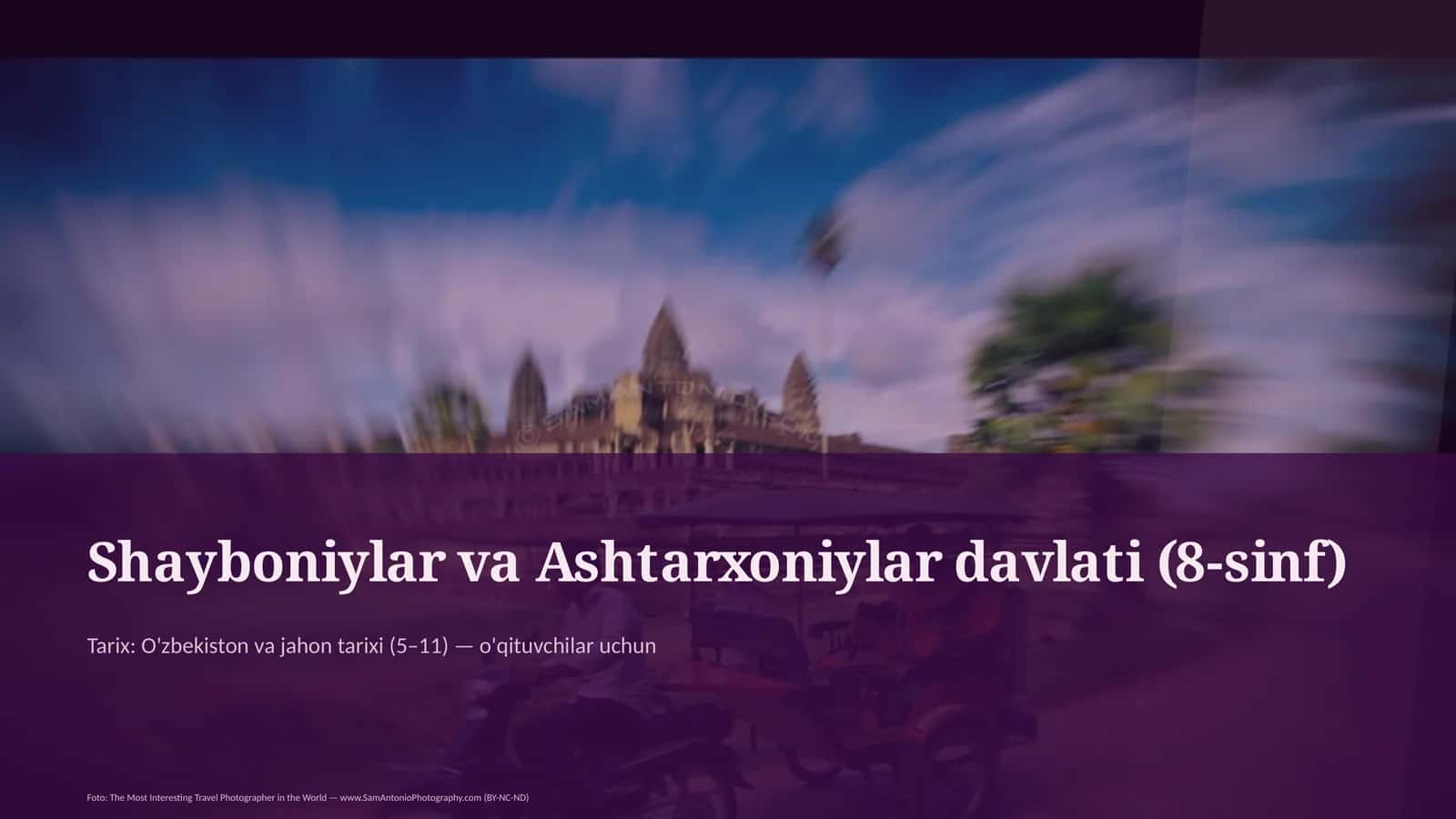 Shayboniylar va Ashtarxoniylar davlati (8-sinf) 1