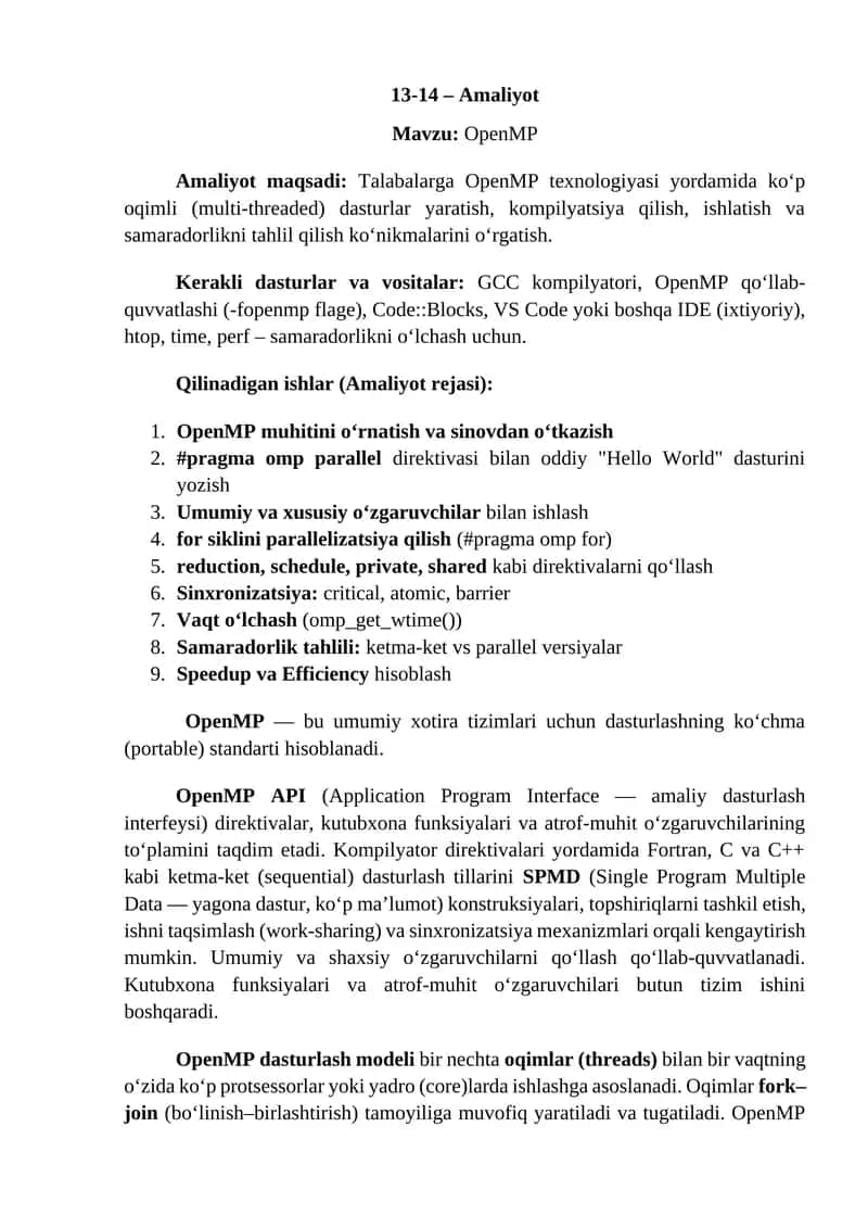 OpenMP 1