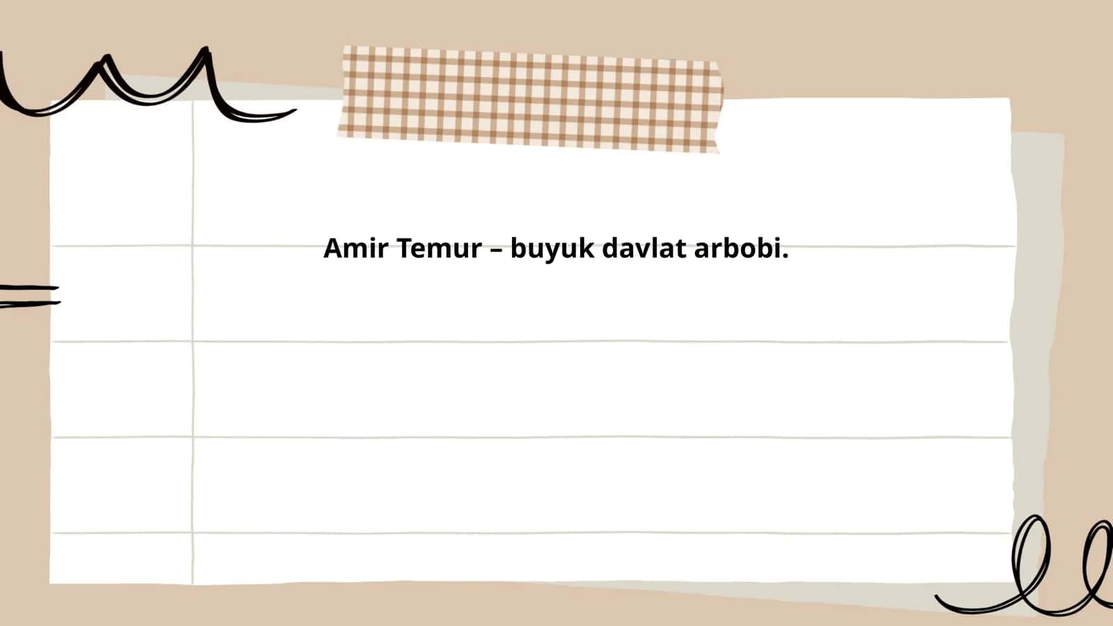 Amir Temurning tarixi 1