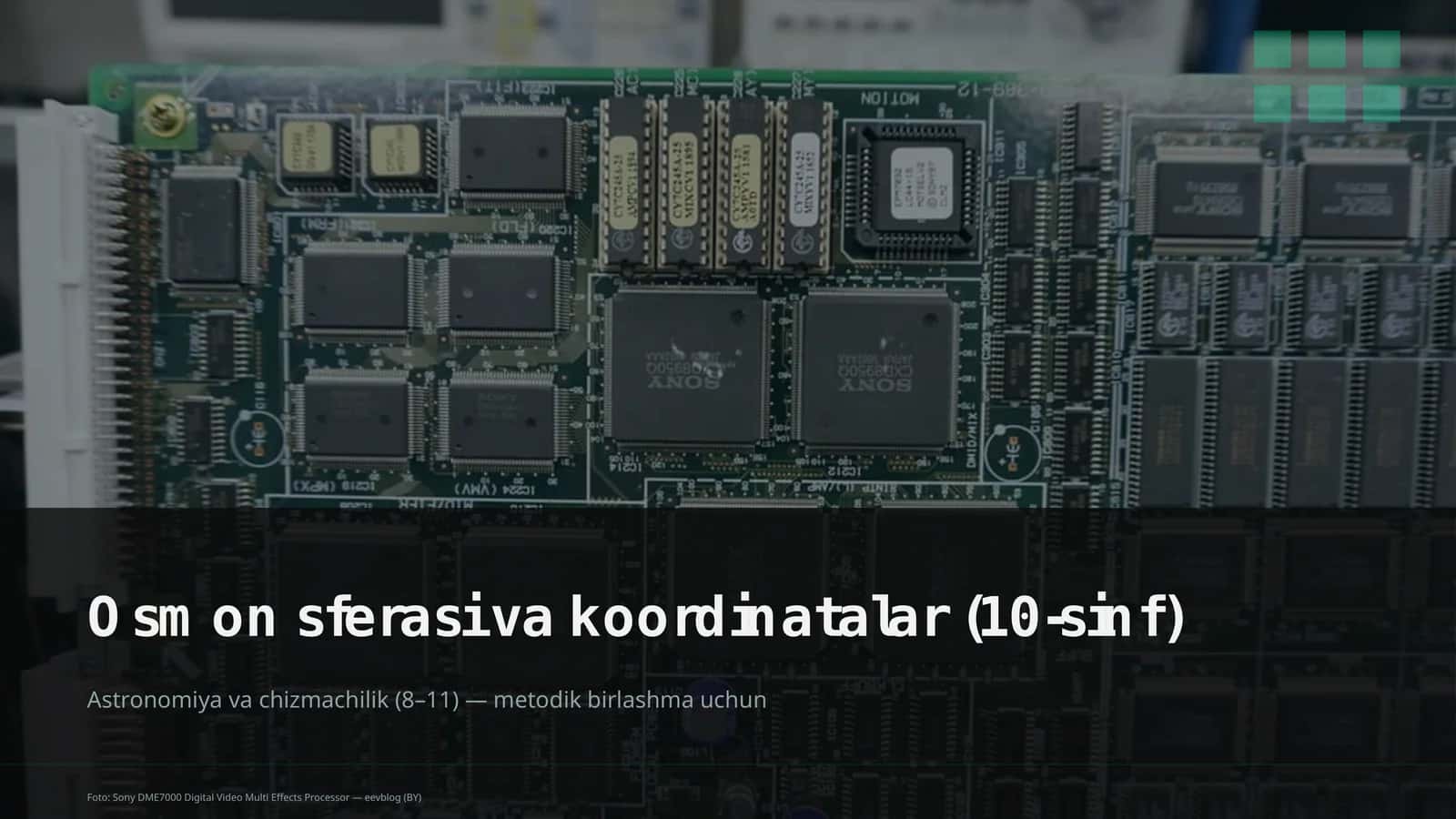 Osmon sferasi va koordinatalar (10-sinf) 1