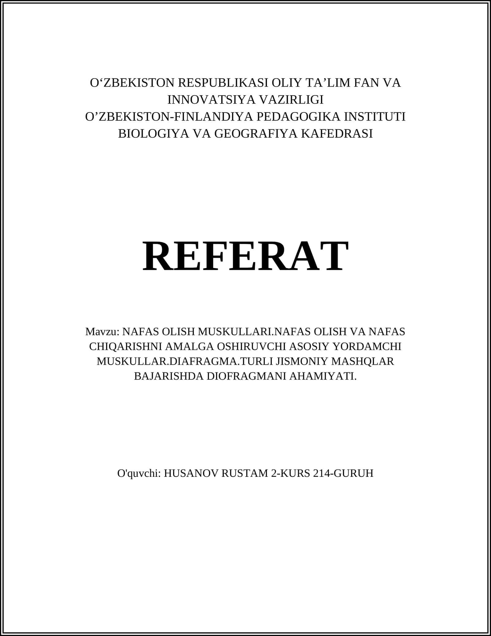 NAFAS OLISH MUSKULLARI 1