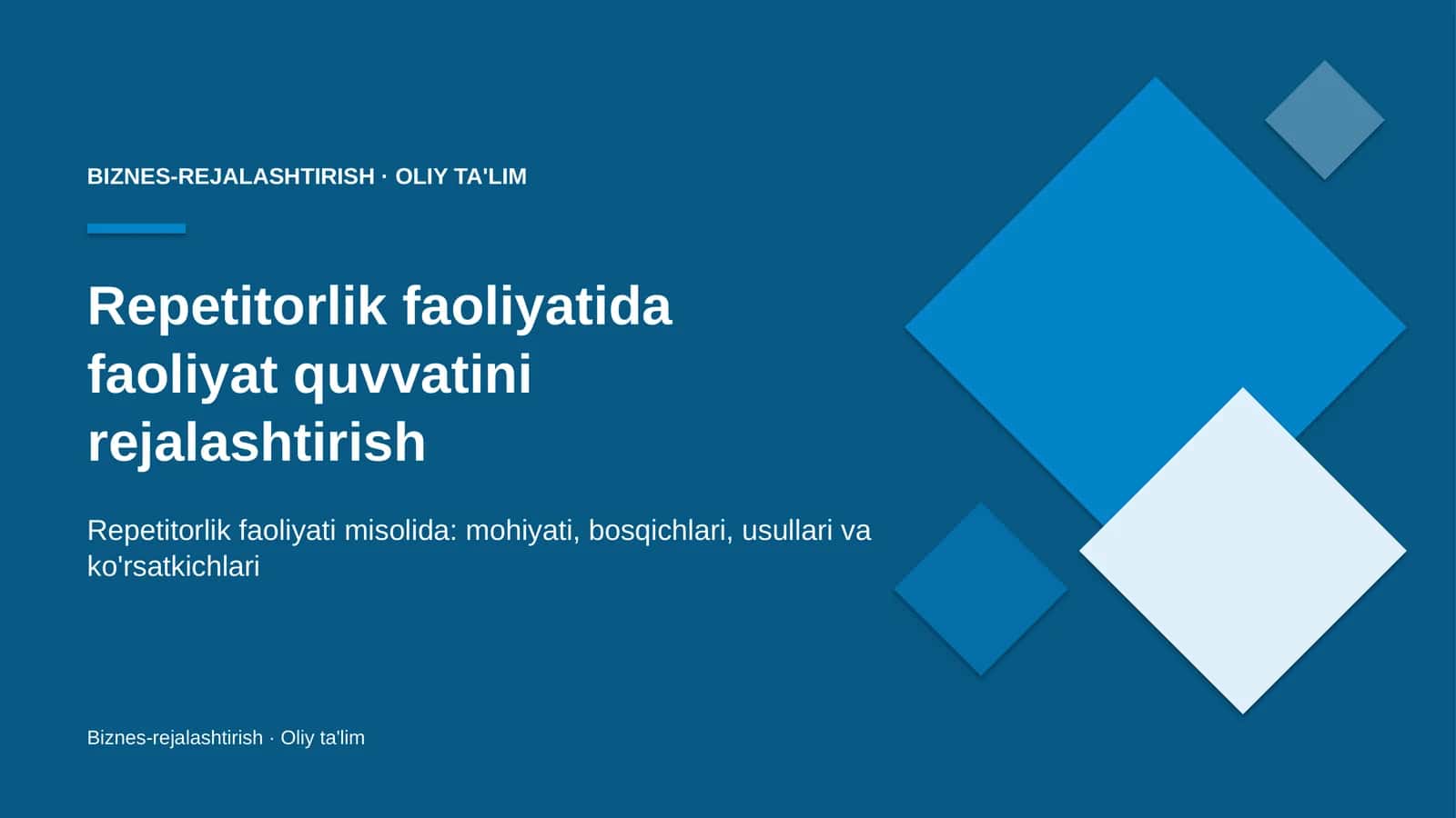 repetitorlik faoliyatida faoliyat quvvatini rejalashtirish 7212 1