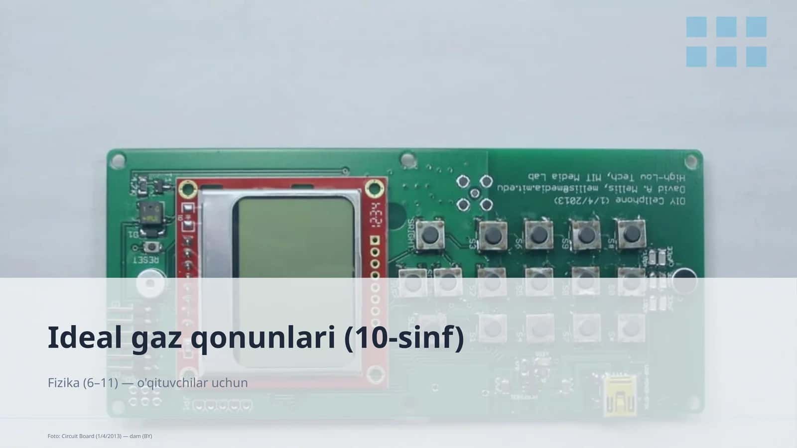Ideal gaz qonunlari (10-sinf) 1