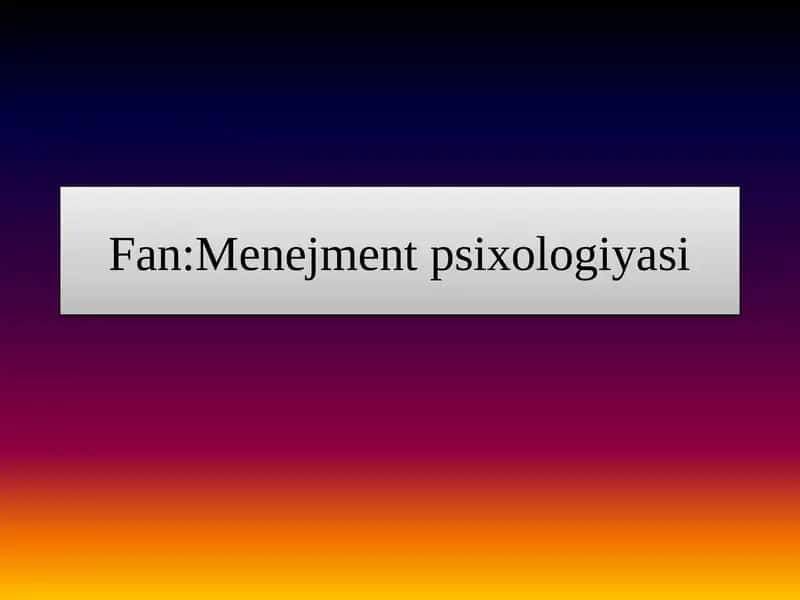 Xodimlarni intillektual ,psixologik tanlab olish standarti 1