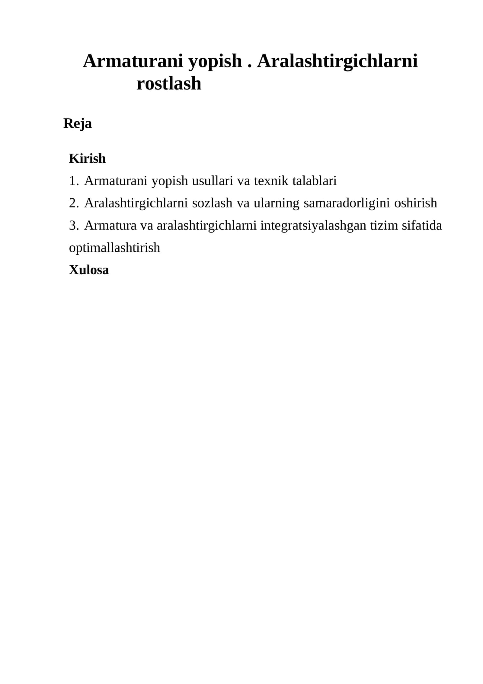 Armaturani yopish usullari va texnik talablari 1