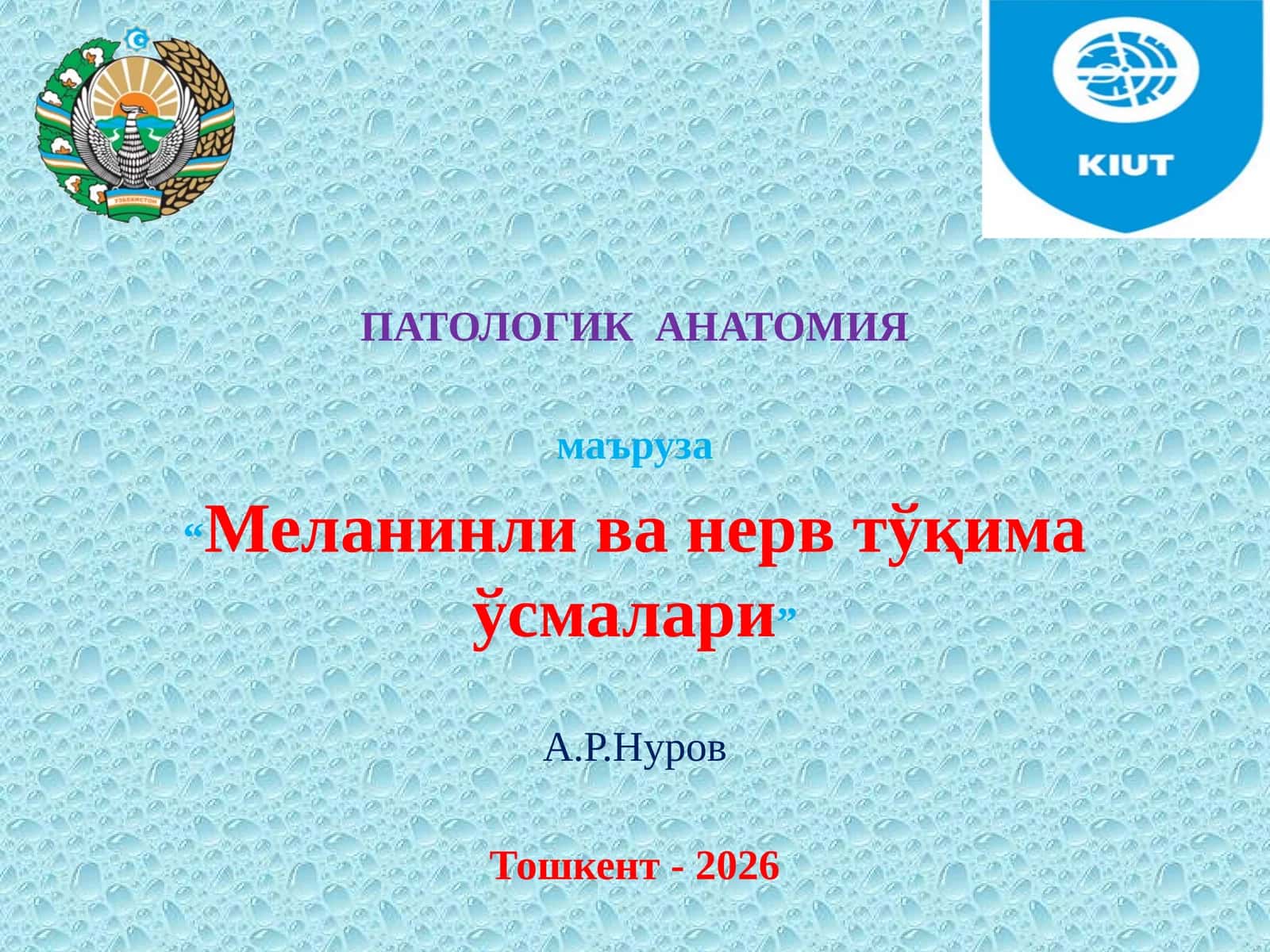 МЕЛАНИНЛИ ТЎҚИМА ЎСМАЛАРИ 1