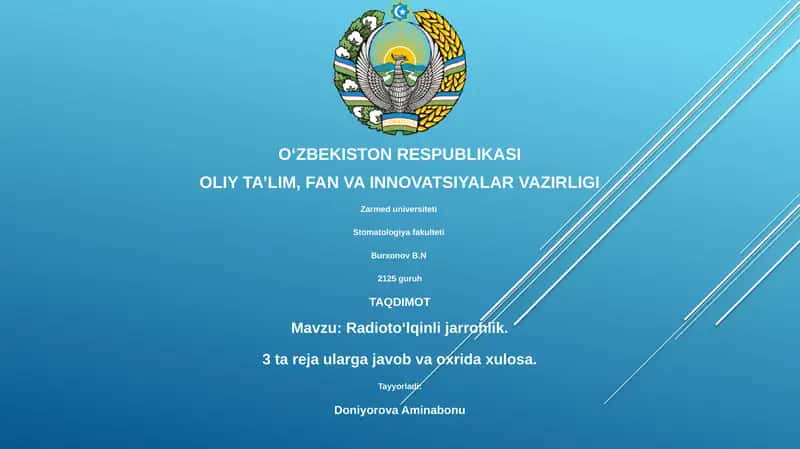 Radiotoʻlqinli jarrohlik 1