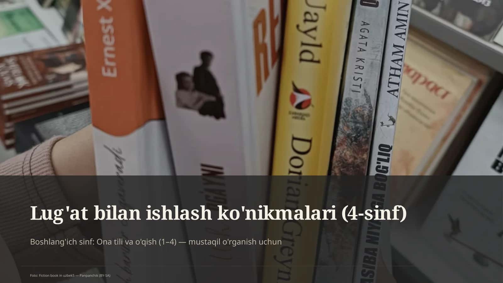 Lug'at bilan ishlash ko'nikmalari (4-sinf) 1