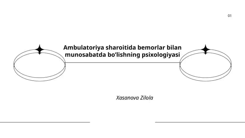 Ambulatoriya sharoitida bemorlar bilan munosabatda bo’lishning psixologiyasi 1