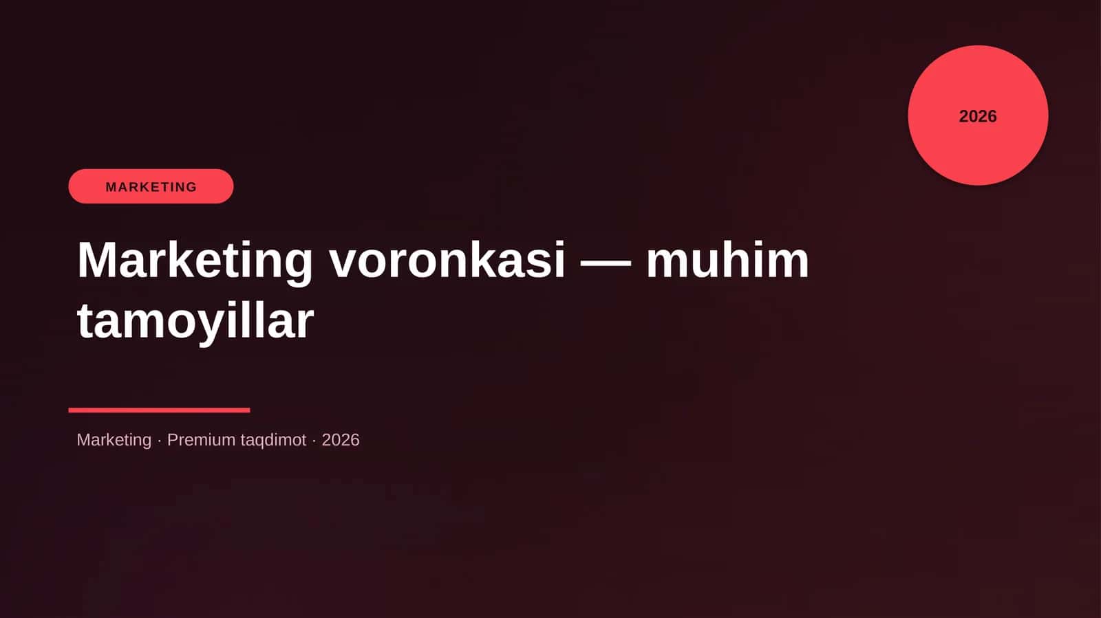 Marketing voronkasi — muhim tamoyillar 1