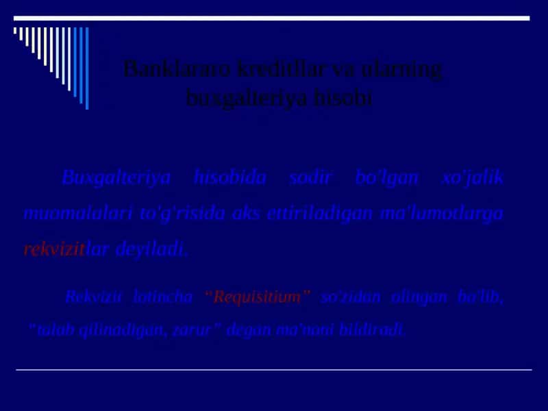 Buxgalteriyahisobida ish olib turuvchi jarayonlar 1