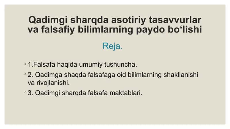 Falsafa 1