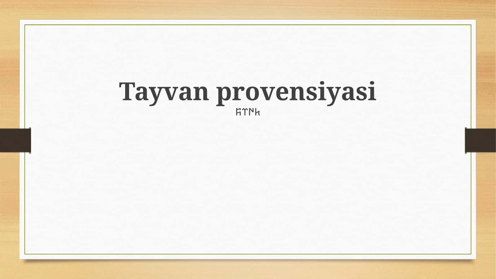 Tayvan provensiyasi 1
