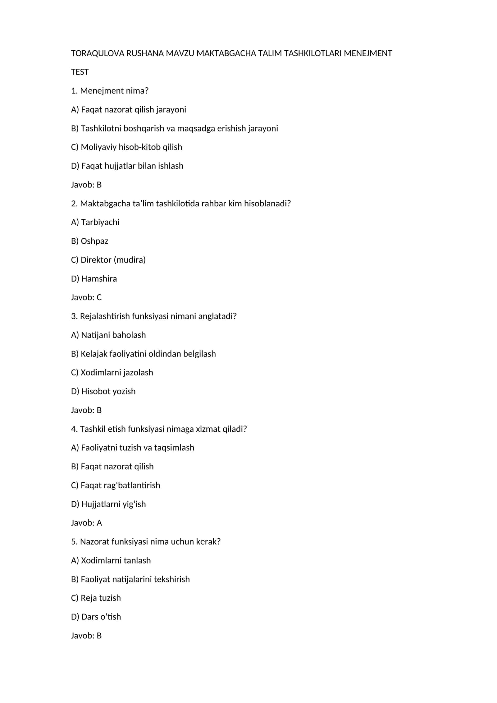 MAKTABGACHA TALIM TASHKILOTLARI MENEJMENT 1